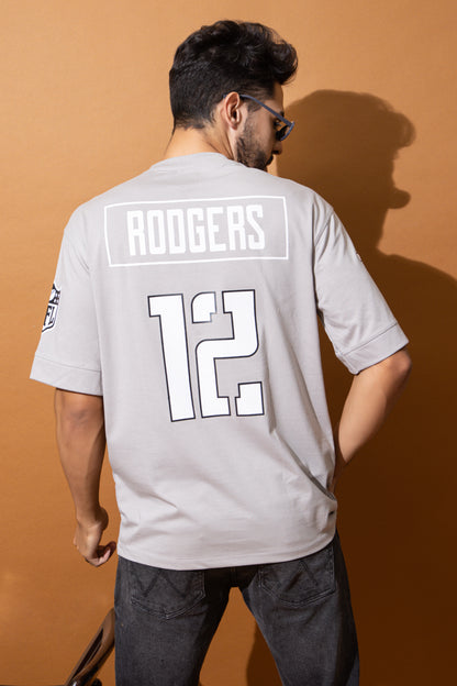 Men's Round Neck Oversized Drop Shoulder Cotton T-Shirt