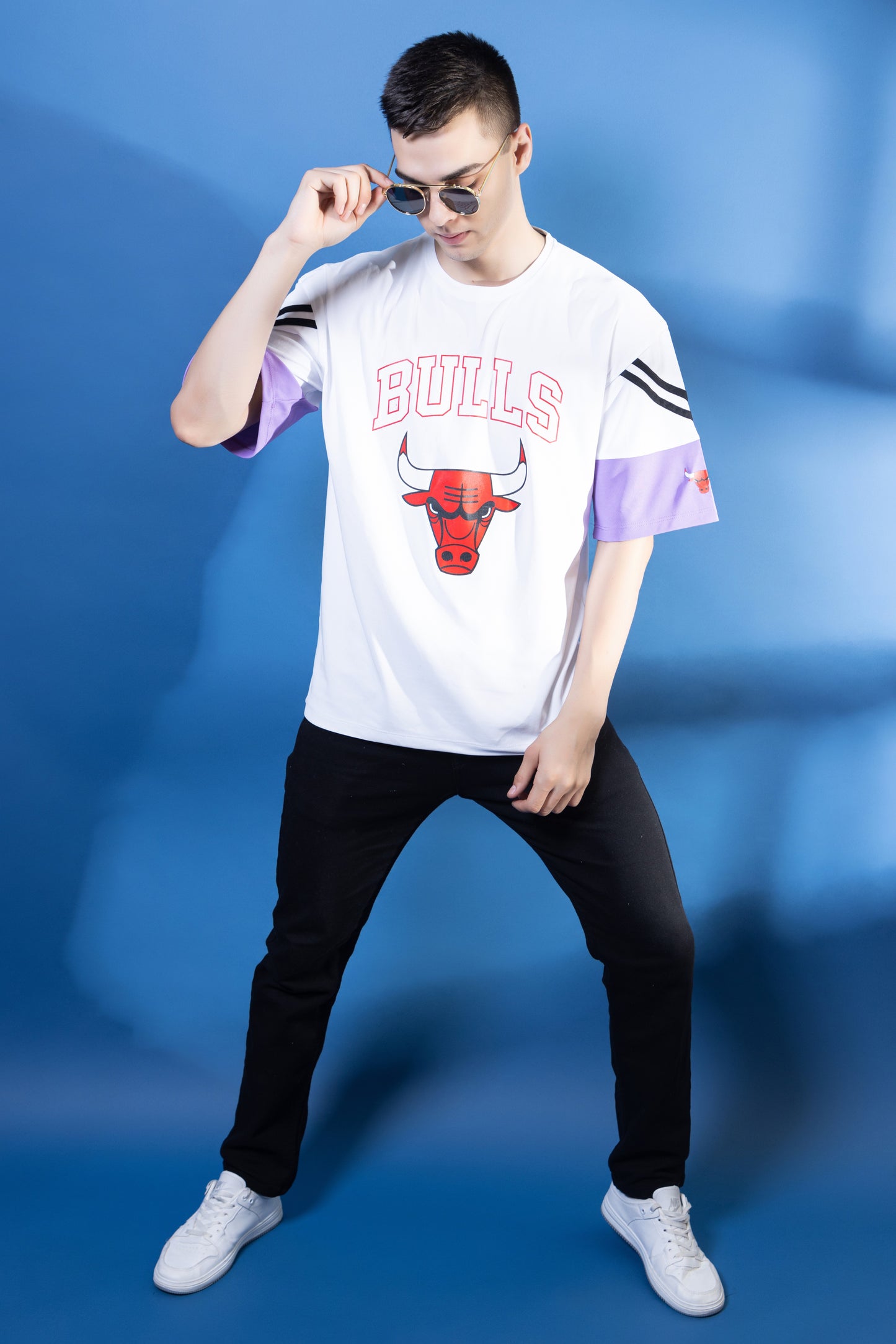 Mens White HoneyComb Graphic Printed Oversized t Shirt | Oversized t Shirt| Bulls 23 t Shirt