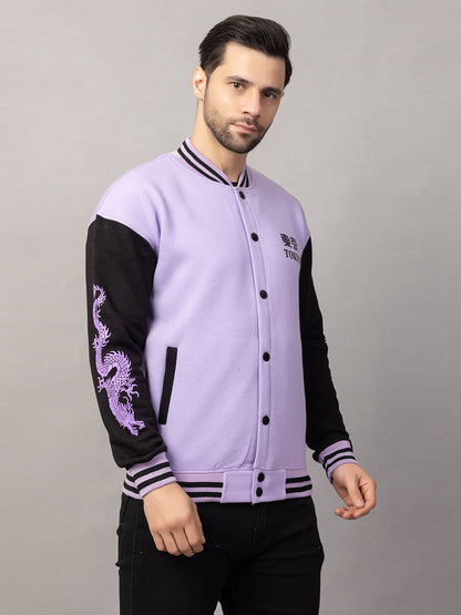 DRAGON PRINT VARSITY JACKET FOR MEN'S WEAR