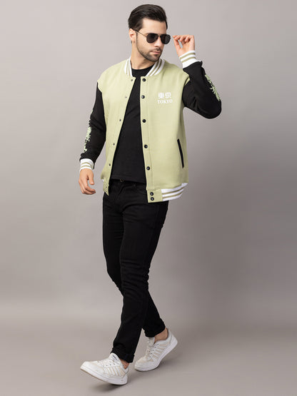 DRAGON PRINT VARSITY JACKET FOR MEN'S WEAR