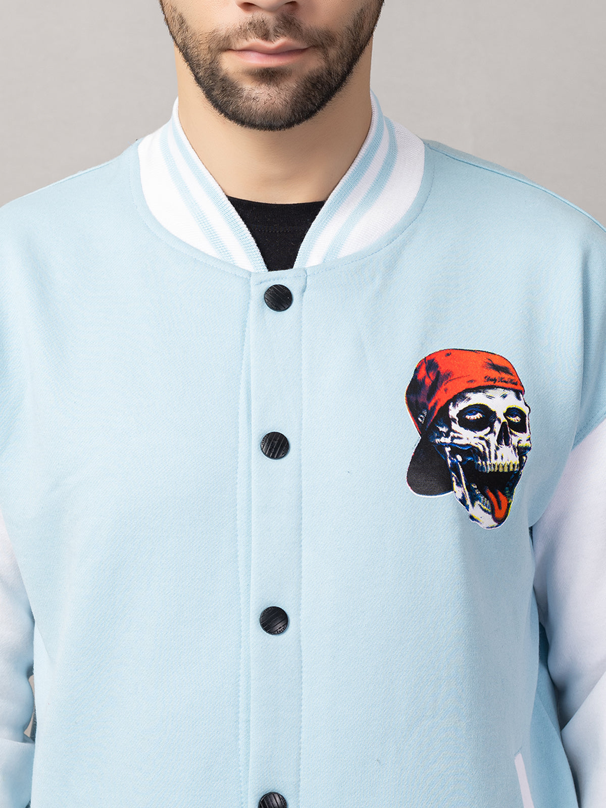 SKELTON VARSITY JACKET FOR MEN'S WEAR