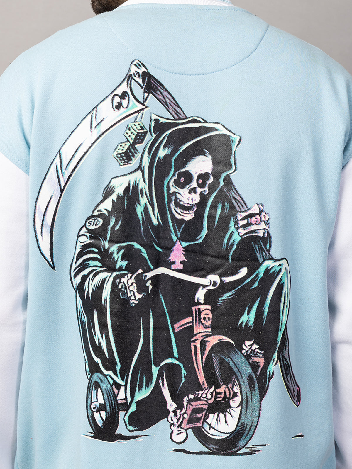SKELTON VARSITY JACKET FOR MEN'S WEAR