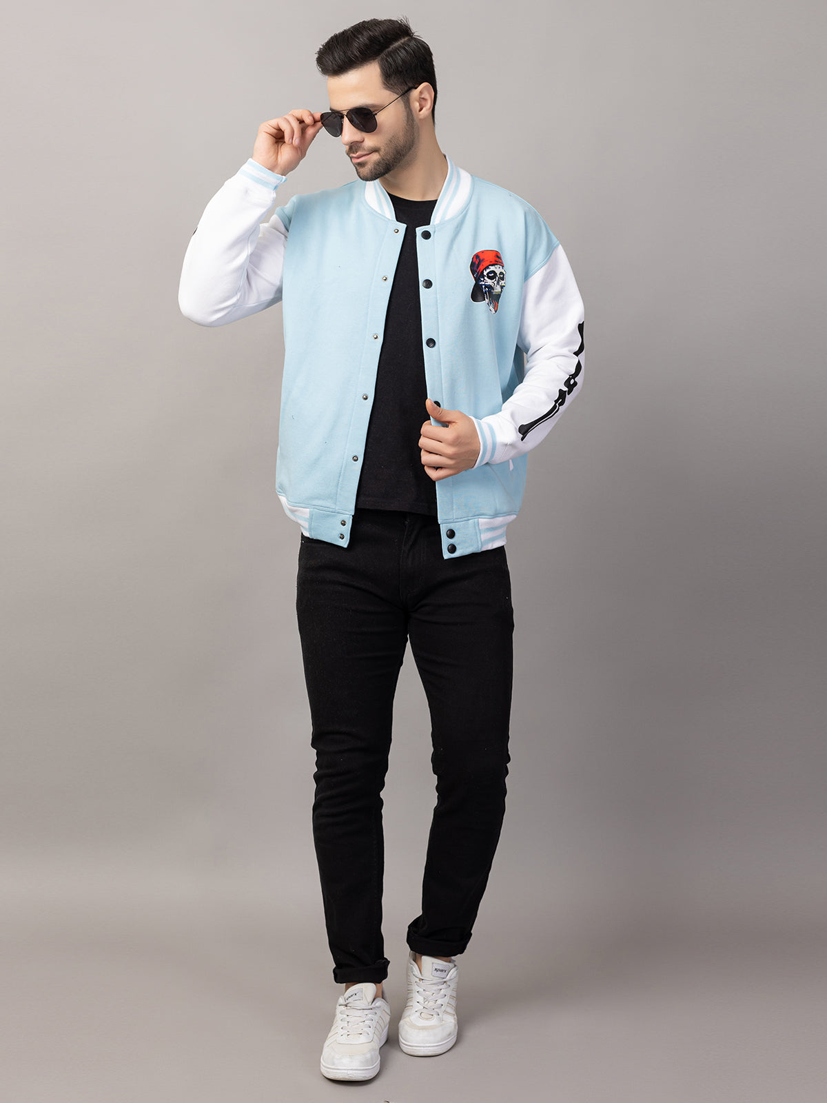 SKELTON VARSITY JACKET FOR MEN'S WEAR