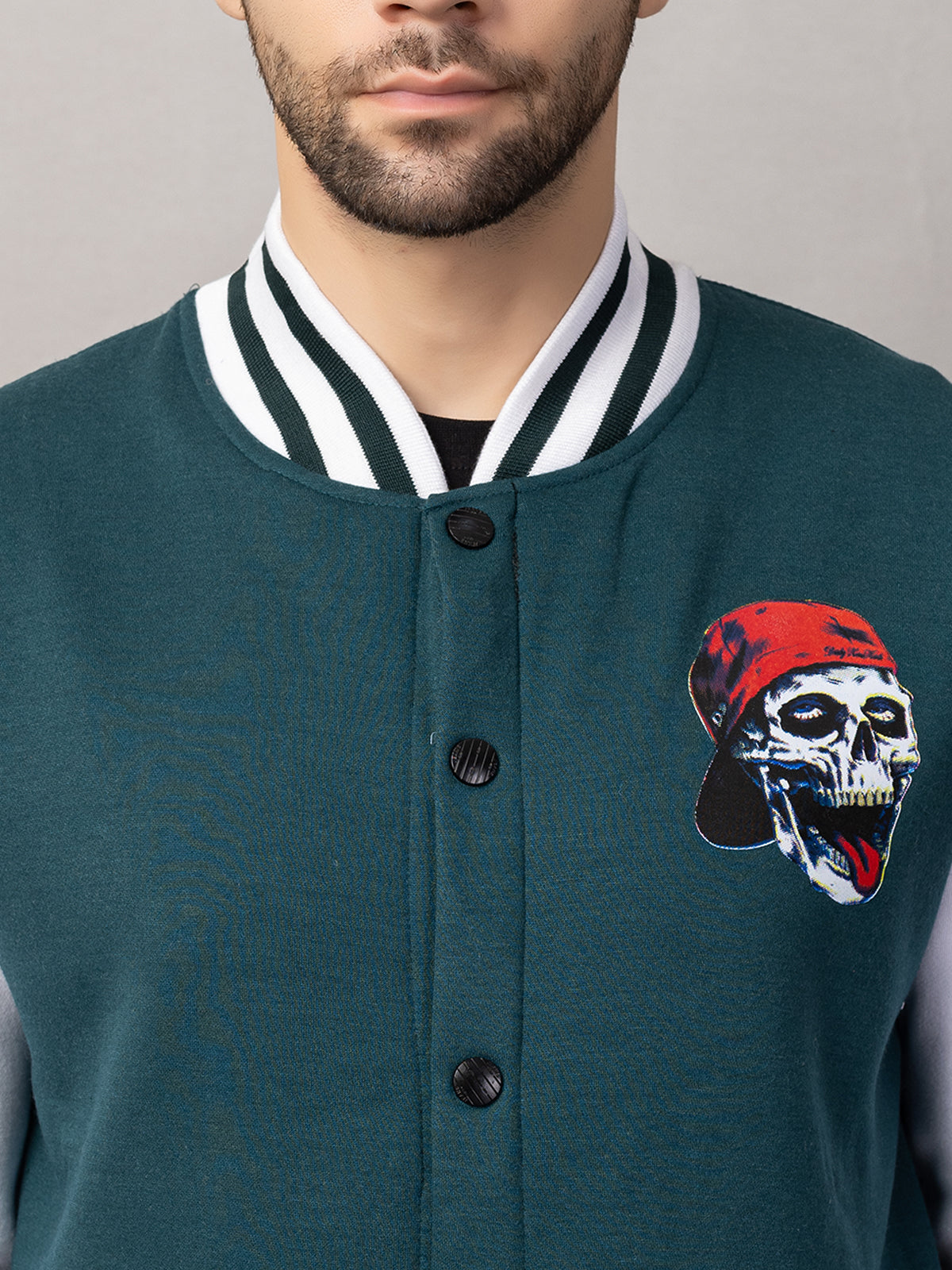 SKELTON VARSITY JACKET FOR MEN'S WEAR
