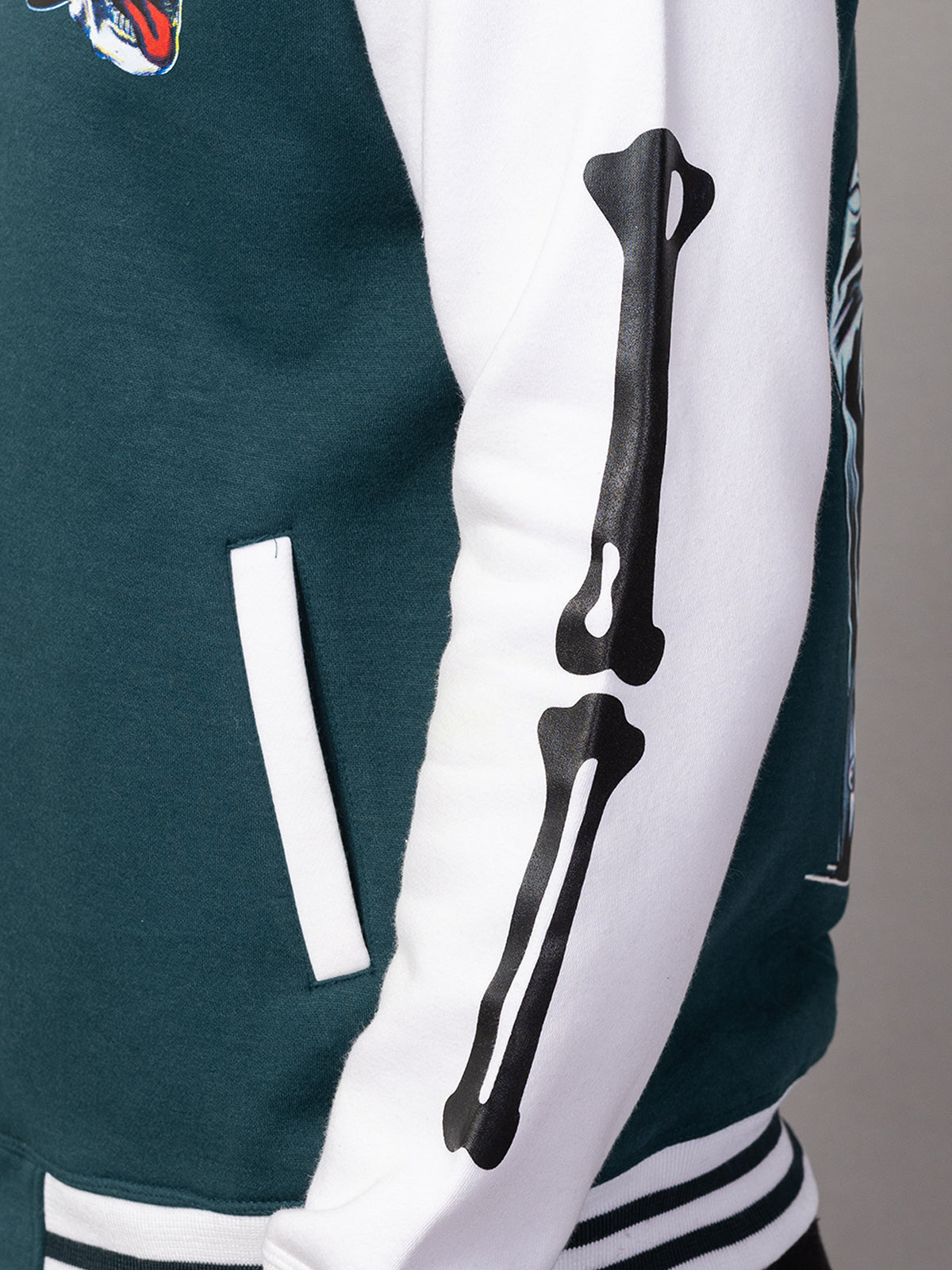 SKELTON VARSITY JACKET FOR MEN'S WEAR