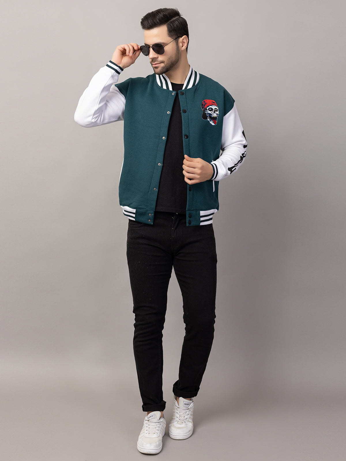 SKELTON VARSITY JACKET FOR MEN'S WEAR