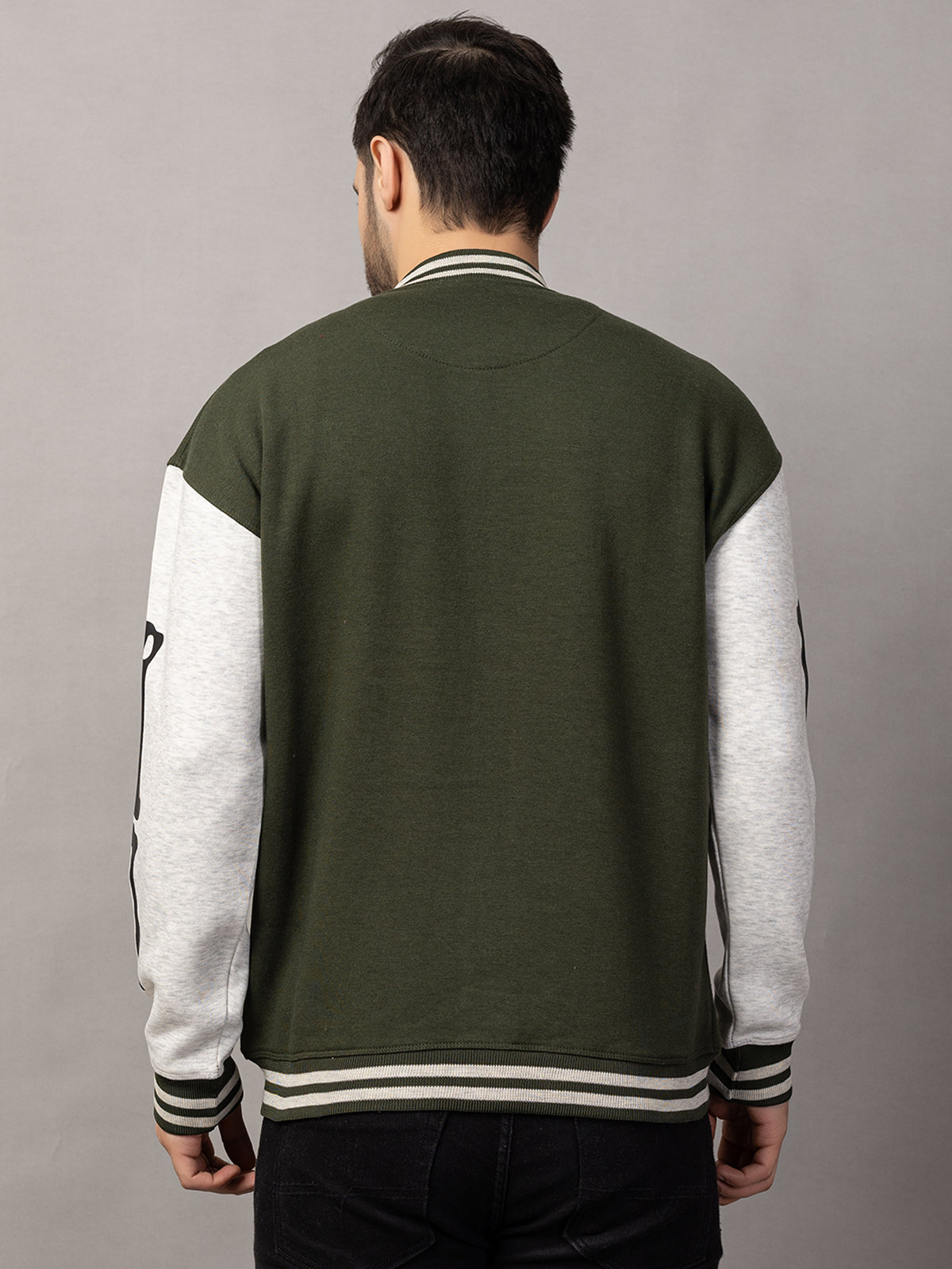 BONE PRINT VARSITY JACKET FOR MEN'S WEAR