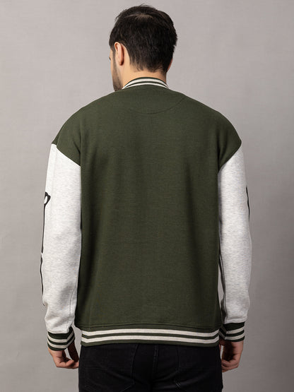 BONE PRINT VARSITY JACKET FOR MEN'S WEAR