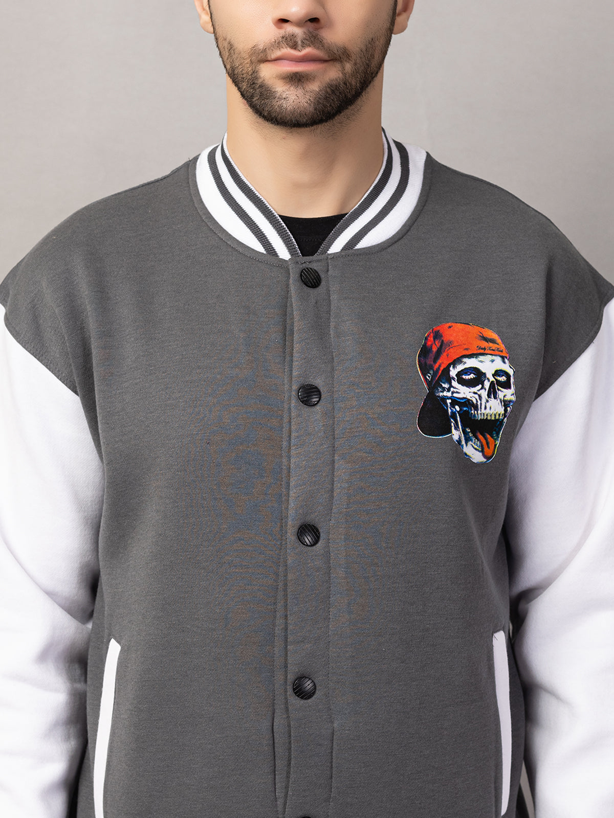 SKELTON VARSITY JACKET FOR MEN'S WEAR
