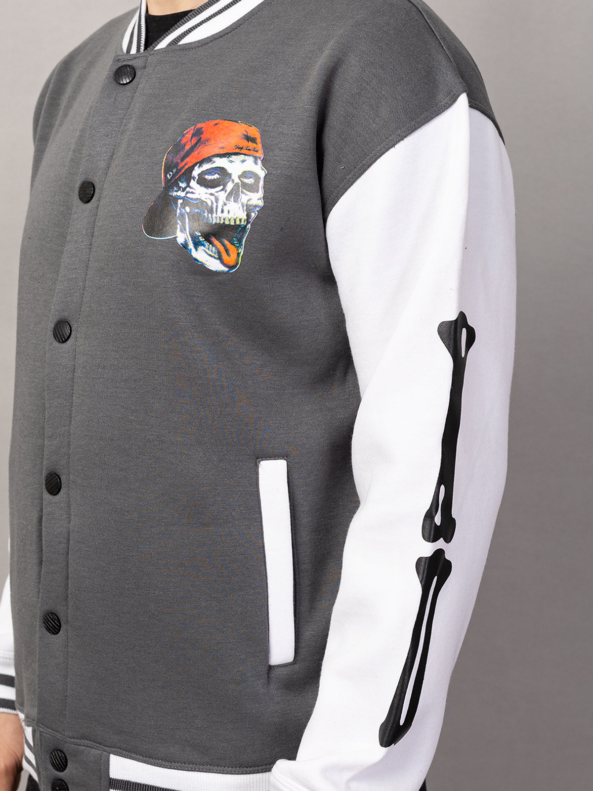 SKELTON VARSITY JACKET FOR MEN'S WEAR