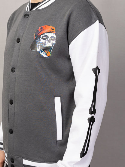 SKELTON VARSITY JACKET FOR MEN'S WEAR