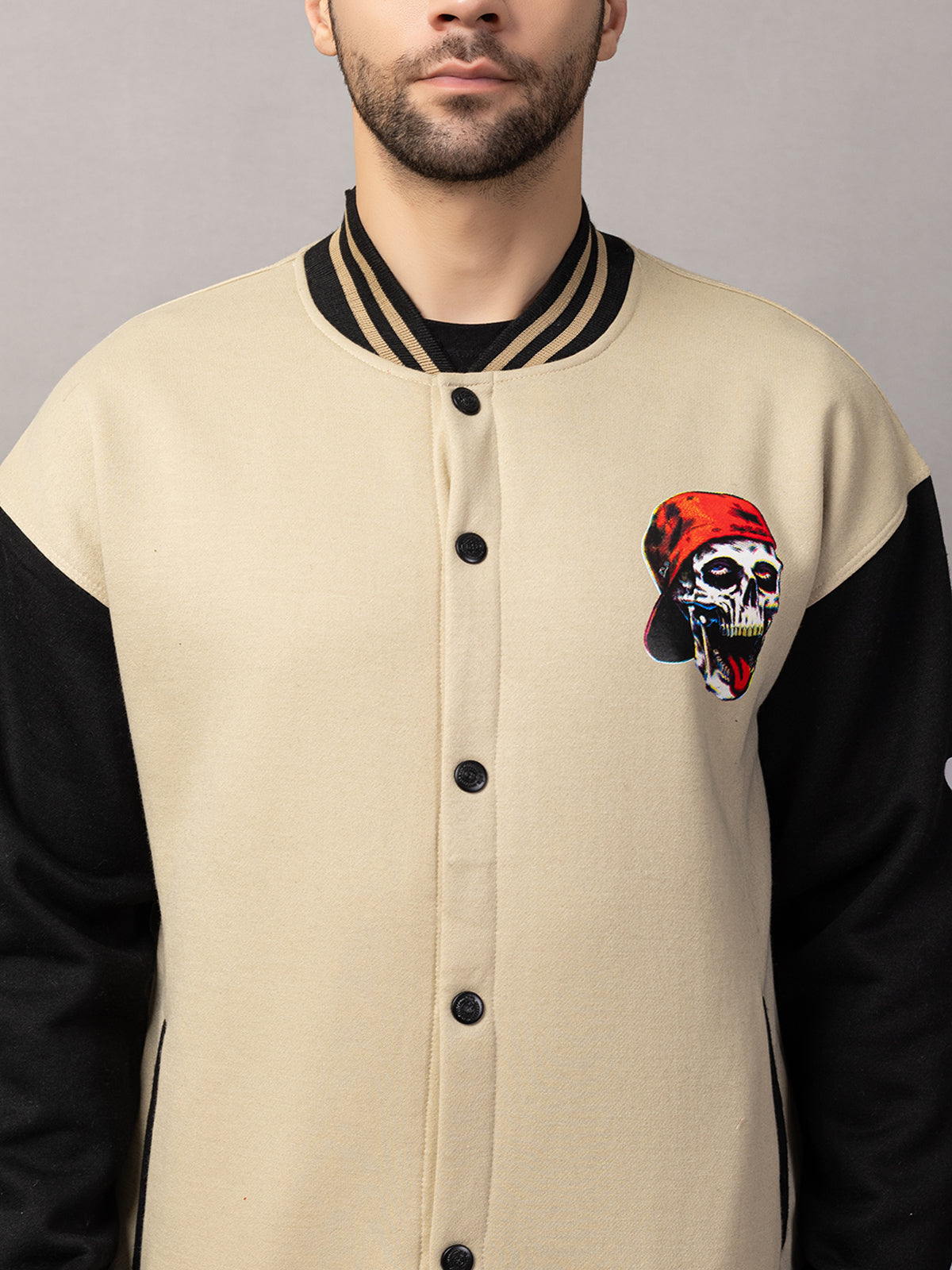 SKELTON VARSITY JACKET FOR MEN'S WEAR