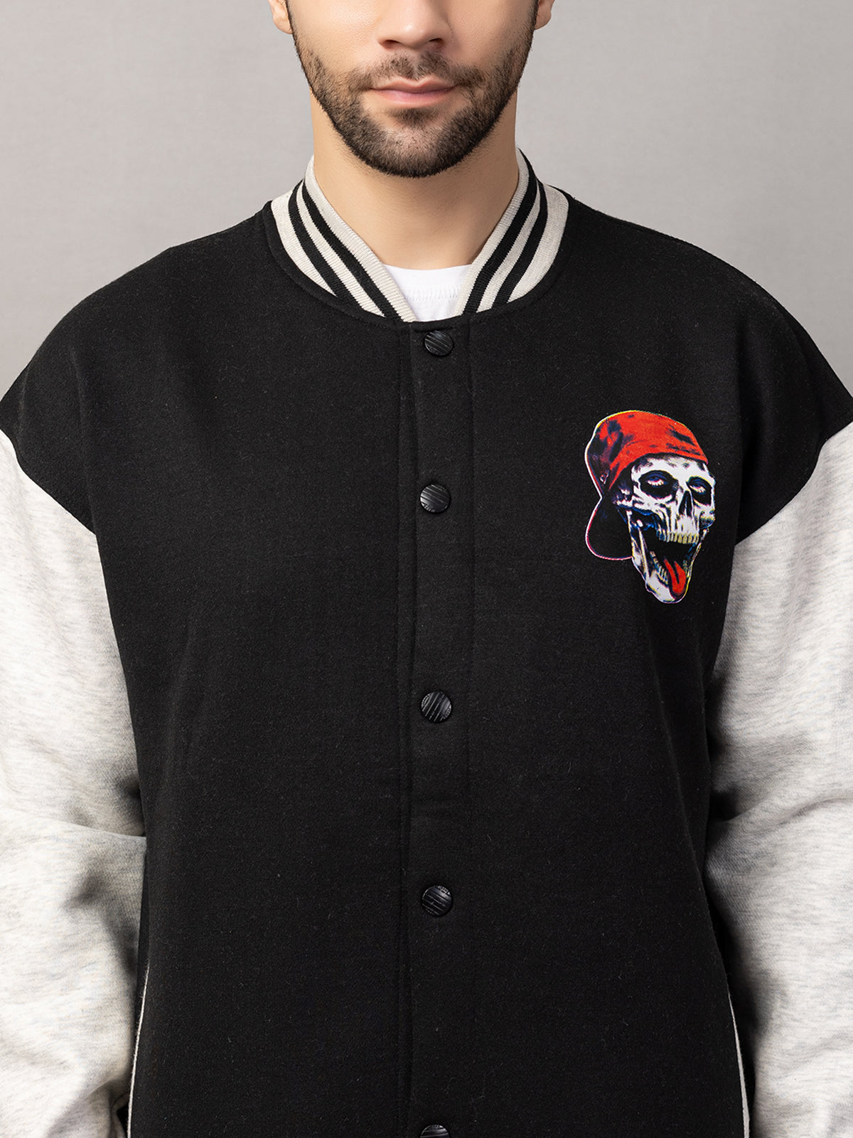 SKELTON VARSITY JACKET FOR MEN'S WEAR
