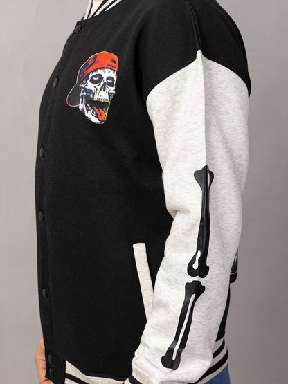SKELTON VARSITY JACKET FOR MEN'S WEAR