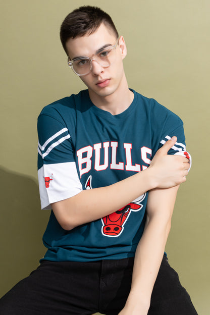 Mens Blue HoneyComb Graphic Printed Oversized t Shirt | Oversized t Shirt| Bulls 23 t Shirt