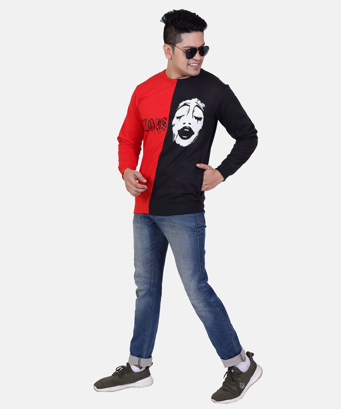 MONSTER DOUBLE COLOR SWEATSHIRT FOR MEN'S WEAR