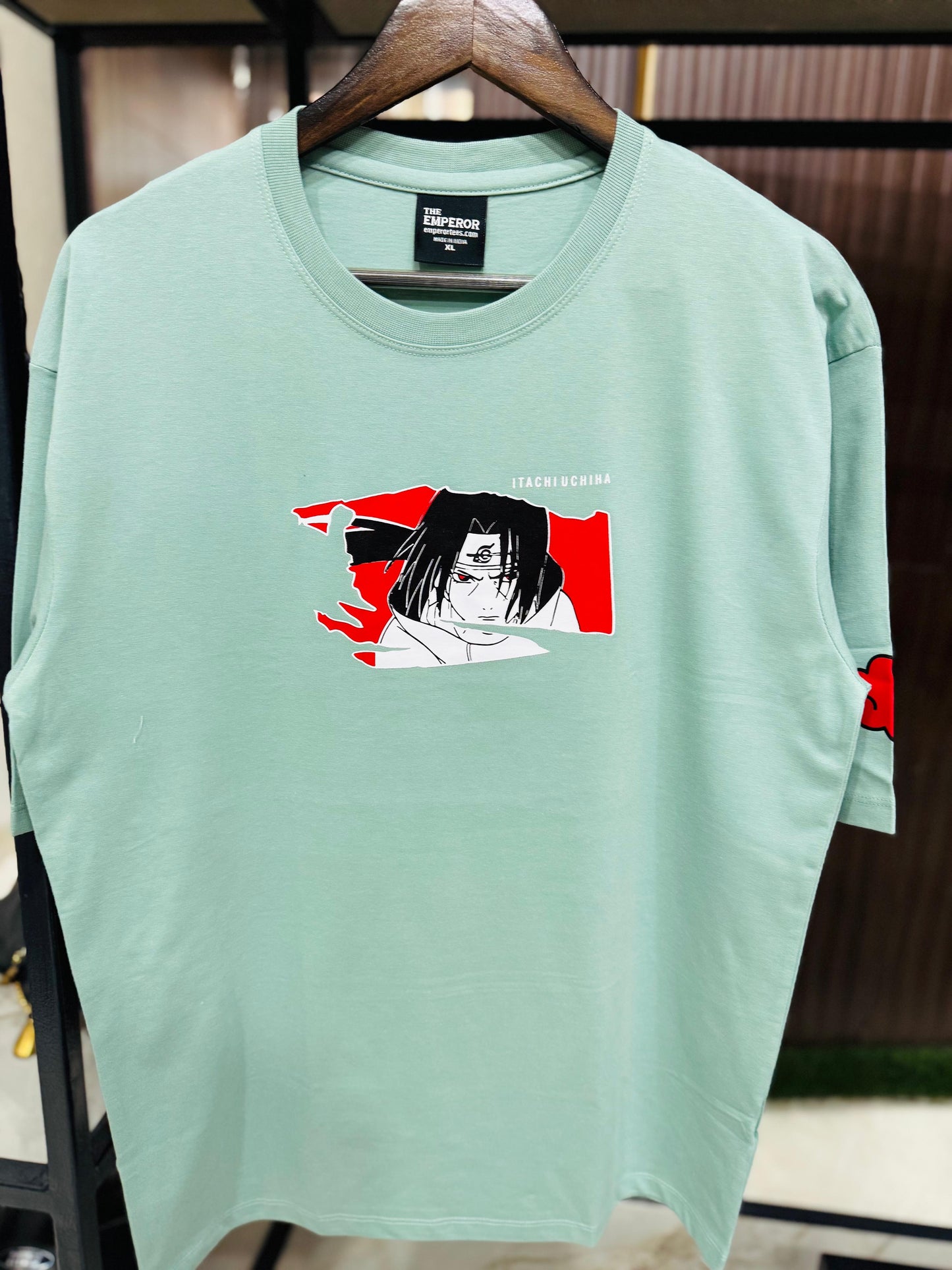 Itachi Uchiha Akatsuki Naruto T-Shirt | Anime Graphic Tee for Men & Women | Pista Cotton Oversized Streetwear