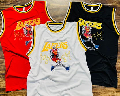 Men 3 Pec Combo Los Angeles Lakers LeBron James SWGMN Basketball Jersey